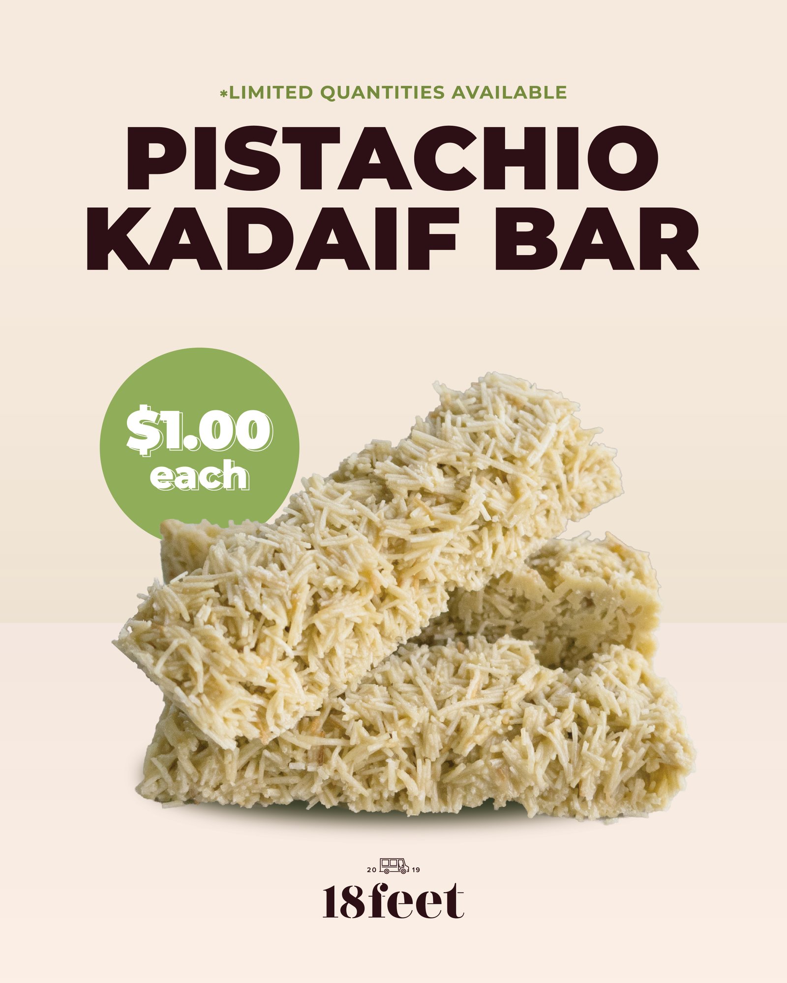 18feet Kataif Bar social content